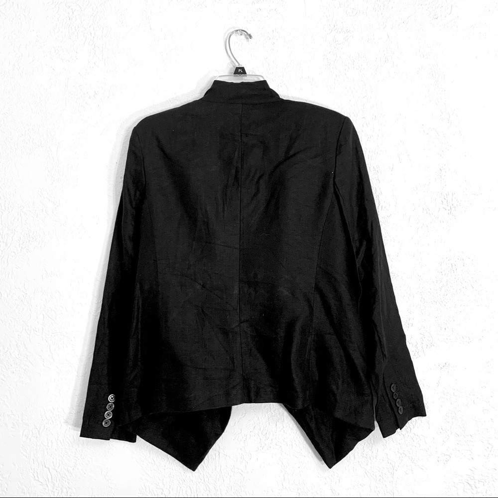 Michael Kors Black Linen Blazer Jacket